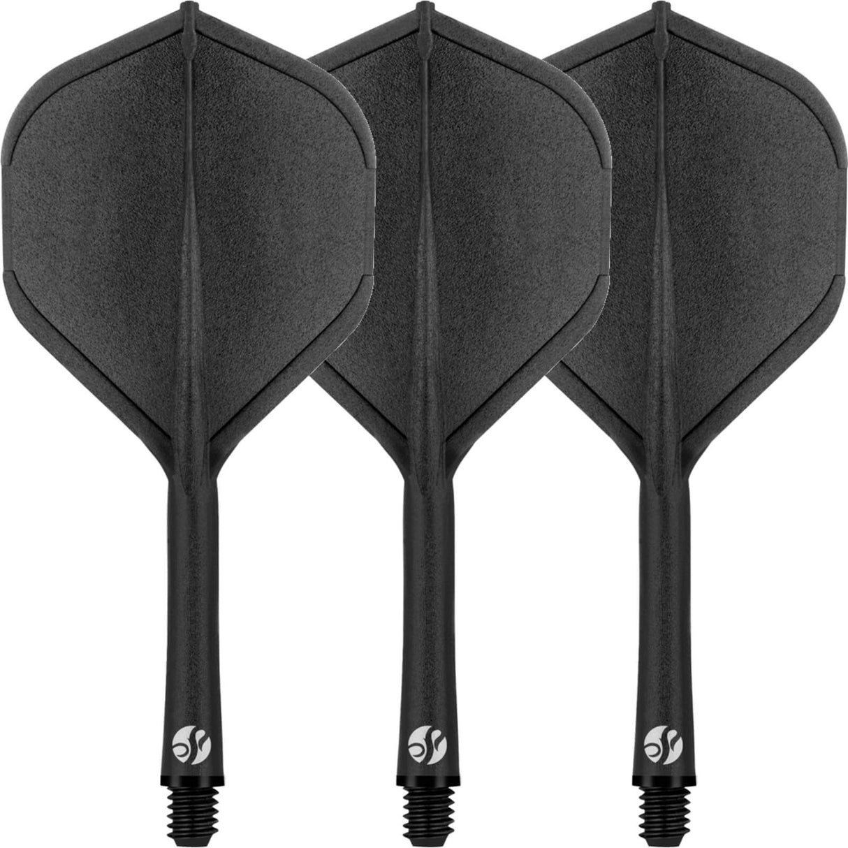 Shot - Flight Deck - Standard Dart Flights - Integrated Flight & Shaft System - Short (19.2mm) / Black