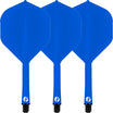 Shot - Flight Deck - Standard Dart Flights - Integrated Flight & Shaft System - Short (19.2mm) / Blue