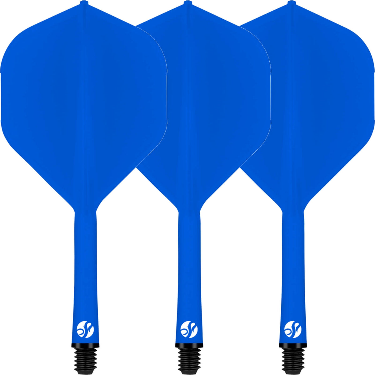 Dart Flights - Shot - Flight Deck - Standard Dart Flights - Integrated Flight &amp; Shaft System Short (19.2mm) / Blue