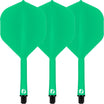 Shot - Flight Deck - Standard Dart Flights - Integrated Flight & Shaft System - Short (19.2mm) / Green