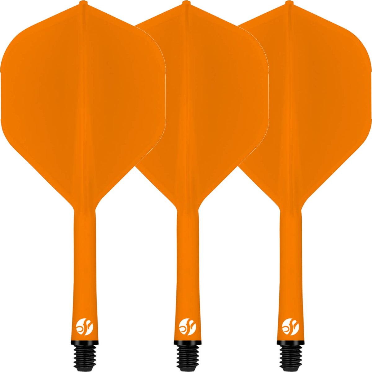 Dart Flights - Shot - Flight Deck - Standard Dart Flights - Integrated Flight &amp; Shaft System Short (19.2mm) / Orange