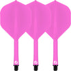 Shot - Flight Deck - Standard Dart Flights - Integrated Flight & Shaft System - Short (19.2mm) / Pink