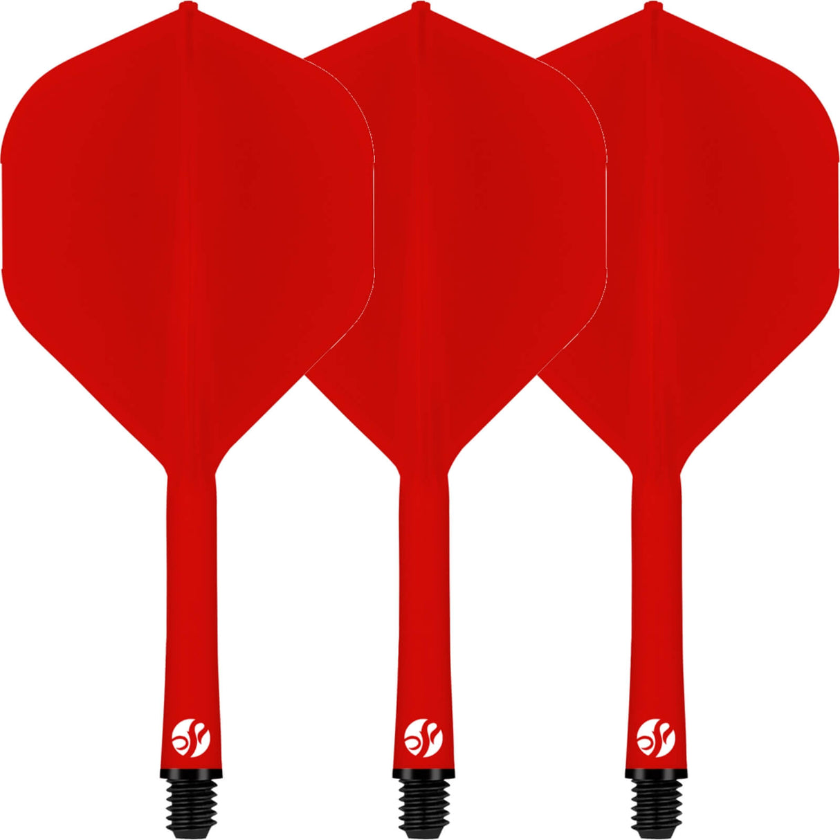 Shot - Flight Deck - Standard Dart Flights - Integrated Flight & Shaft System - Short (19.2mm) / Red