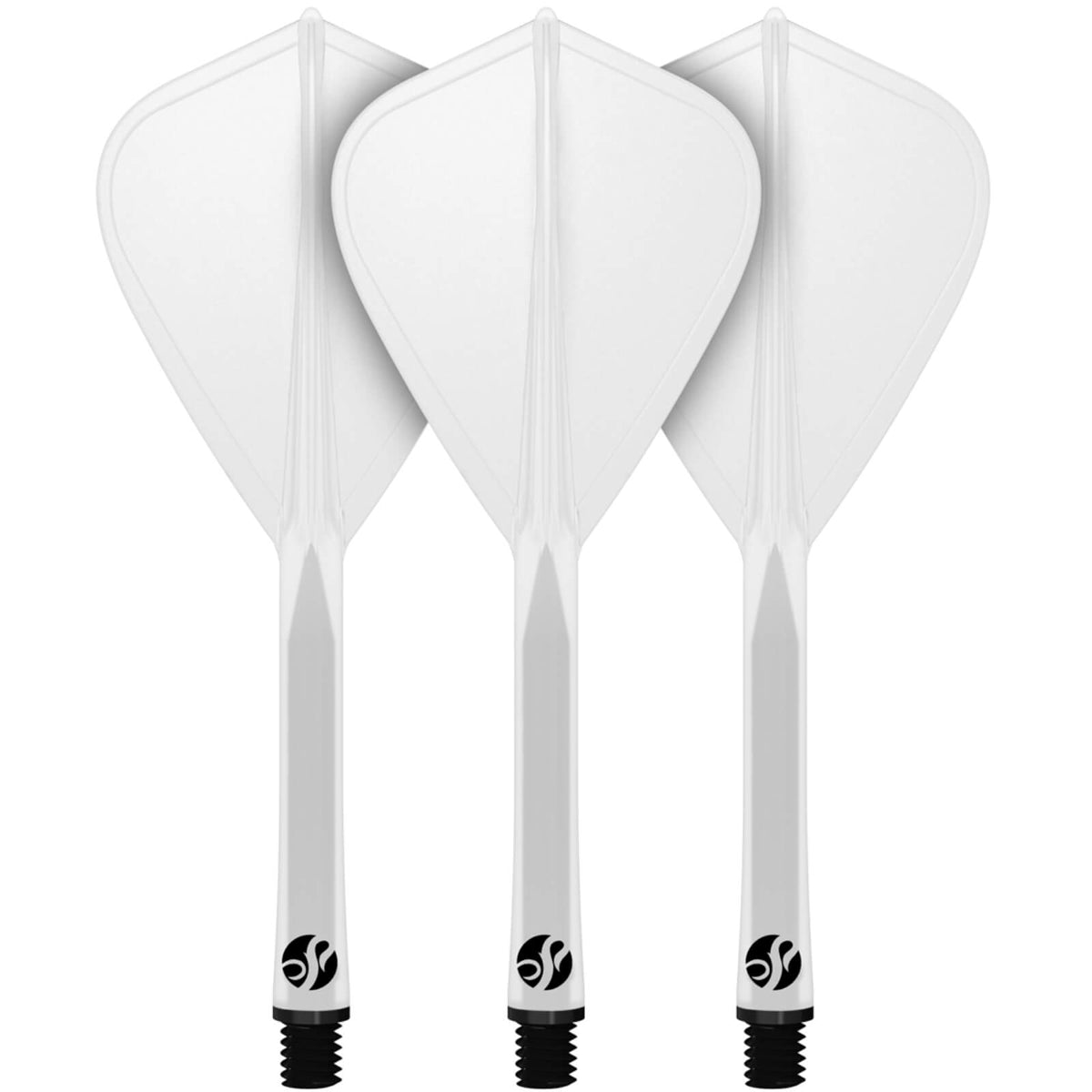 Dart Flights - Shot - Flight Deck - Kite Dart Flights - Integrated Flight &amp; Shaft System Short (21mm) / Clear