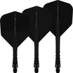 Mission - Force 90 Vortex - Standard Dart Flights - Integrated Flight & Shaft System - Short / Black