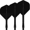 Mission - Force 90 Vortex - Big Wing Dart Flights - Integrated Flight & Shaft System - Short / Black