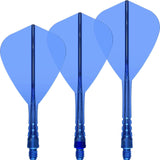 Mission - Force 90 Vortex - Kite Dart Flights - Integrated Flight & Shaft System - Short / Blue