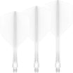 Mission - Force 90 Vortex - Standard Dart Flights - Integrated Flight & Shaft System - Short / White