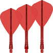 Mission - Force 90 Vortex - Kite Dart Flights - Integrated Flight & Shaft System - Short / Red
