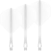 Mission - Force 90 Vortex - Big Wing Dart Flights - Integrated Flight & Shaft System - Short / White