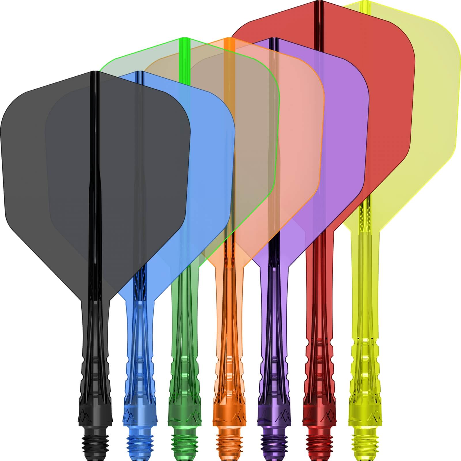 Mission - Force 90 Vortex Transparent Colours - Standard Dart Flights - Integrated Flight & Shaft System