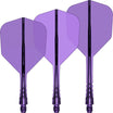 Mission - Force 90 Vortex Transparent Colours - Standard Dart Flights - Integrated Flight & Shaft System - Short / Purple