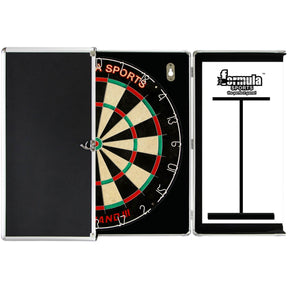 Formula Sports - Micro-Band III Dartboard & Aluminium Cabinet Bundle -