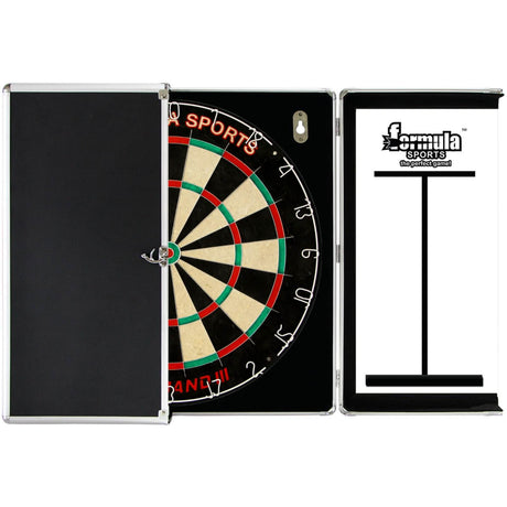 Formula Sports - Micro-Band III Dartboard & Aluminium Cabinet Bundle -
