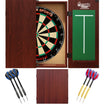 Formula Sports - Micro-Band III Dartboard & Cabinet Ready to Play Bundle - Mahogany