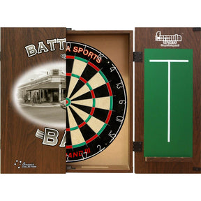 Formula Sports - Micro-Band III Dartboard & Cabinet Bundle - Battlers Bar