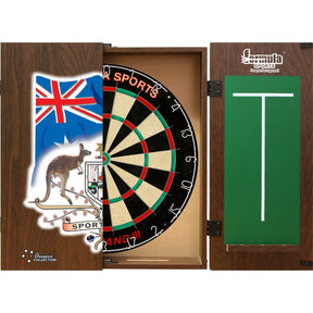Formula Sports - Micro-Band III Dartboard & Cabinet Bundle - Sports Bar