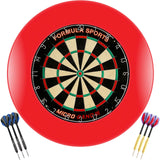 Formula Sports - Micro-Band III Dartboard & Surround Ready to Play Bundle - Red