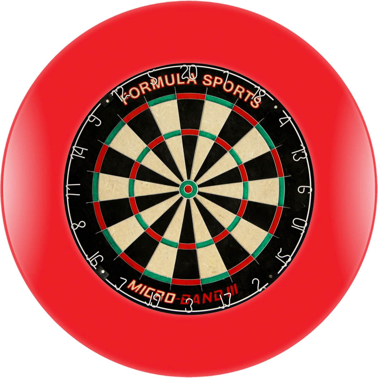 Formula Sports - Micro-Band III Dartboard & Surround Bundle - Red