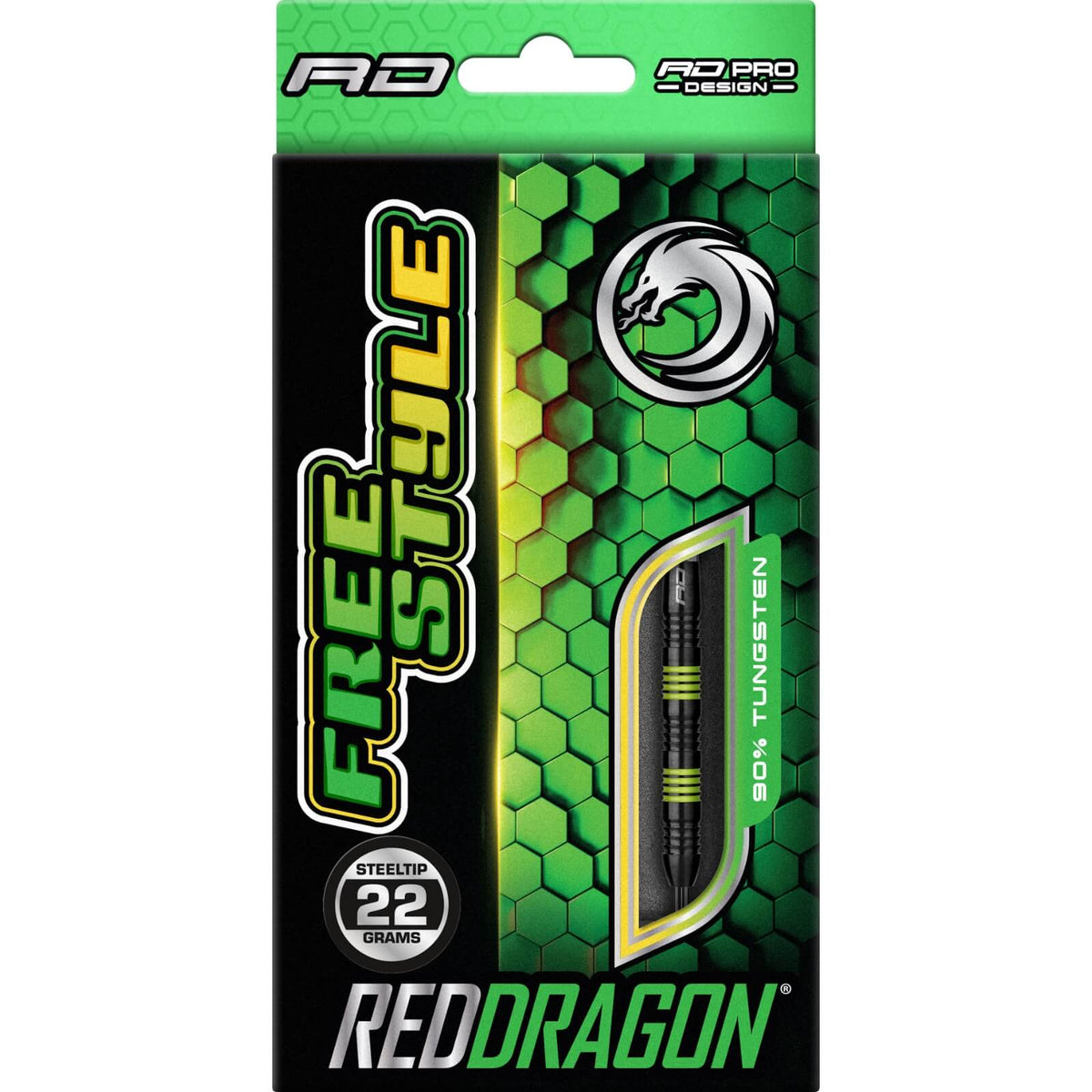 Darts - Red Dragon - Freestyle Darts - Steel Tip - 90% Tungsten - 22g 24g 