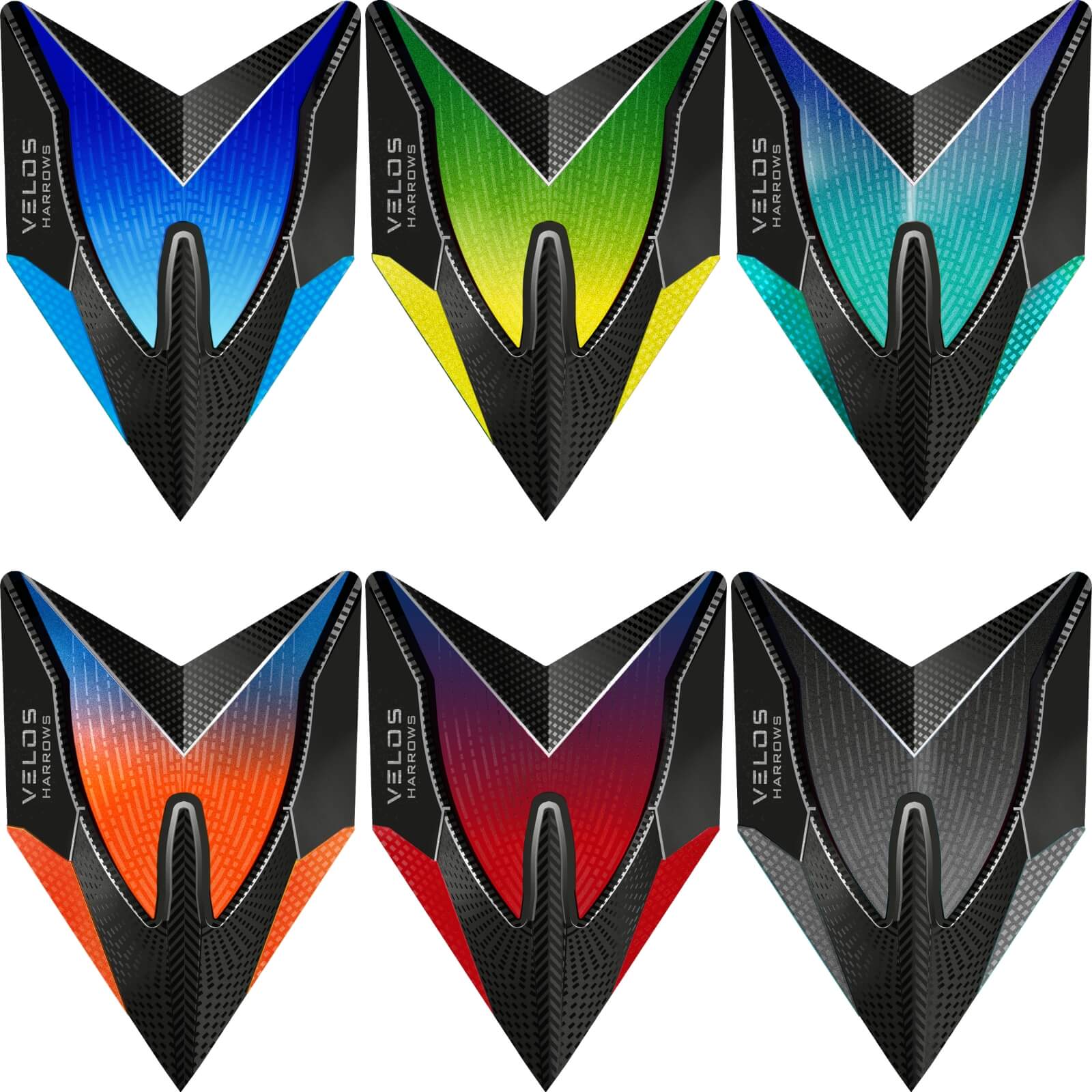 Dart Flights - Harrows - Fusion - Velos Dart Flights 