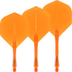Winmau - Fusion - Big Wing Dart Flights - Integrated Flight & Shaft System - Short (22mm) / Orange