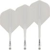 Winmau - Fusion - Big Wing Dart Flights - Integrated Flight & Shaft System - Short (22mm) / White