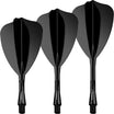 Winmau - Fusion - Arrow Dart Flights - Integrated Flight & Shaft System - Short (22mm) / Black