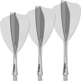 Winmau - Fusion - Arrow Dart Flights - Integrated Flight & Shaft System - Short (22mm) / Clear