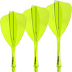 Winmau - Fusion - Arrow Dart Flights - Integrated Flight & Shaft System - Short (22mm) / Yellow