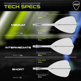 Winmau - Fusion - Arrow Dart Flights - Integrated Flight & Shaft System -