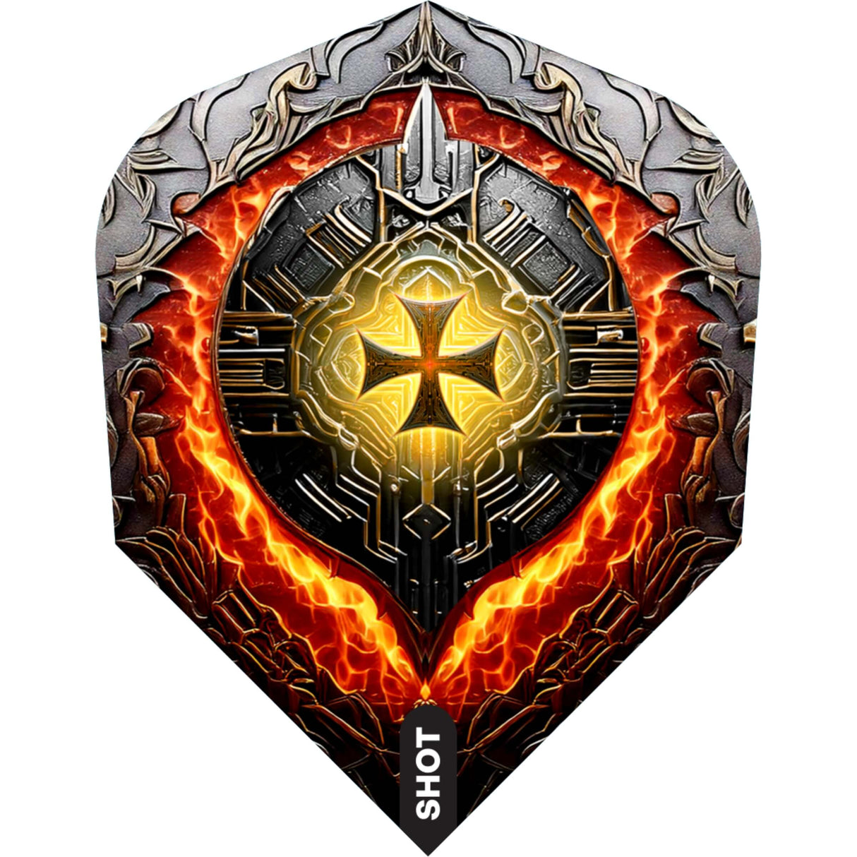 Shot - Future Knights - Standard Dart Flights - Hachette