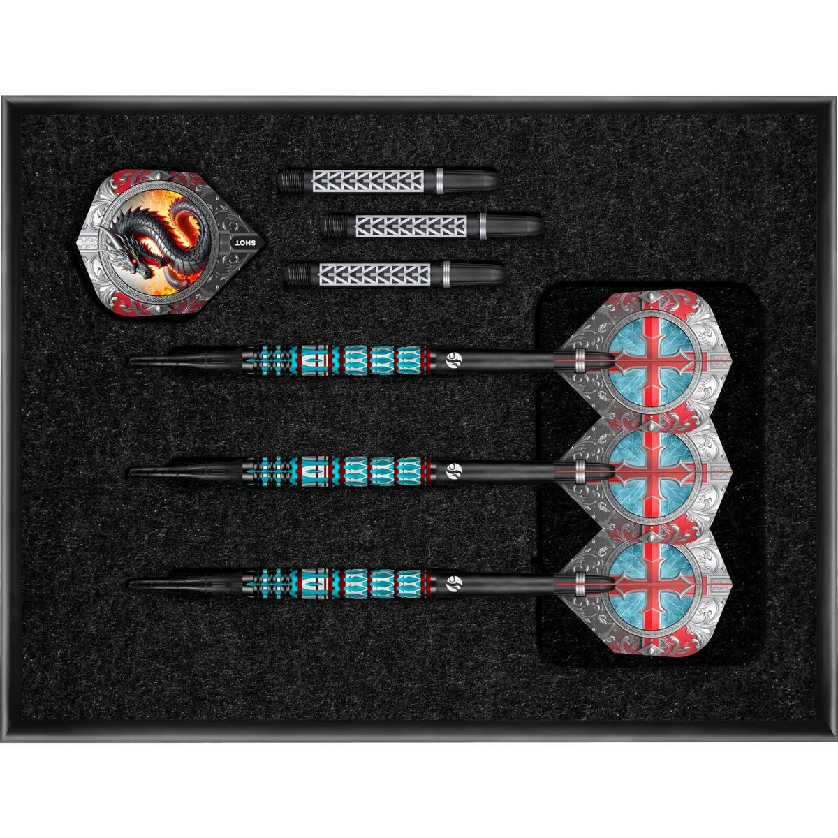 Shot - Future Knights St George Darts - Soft Tip - 95% Tungsten - 20g