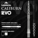 Mission - Caliburn EVO GV Logo Dart Points - 26mm 32mm 38mm