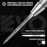 Mission - Caliburn EVO GV Logo Dart Points - 26mm 32mm 38mm