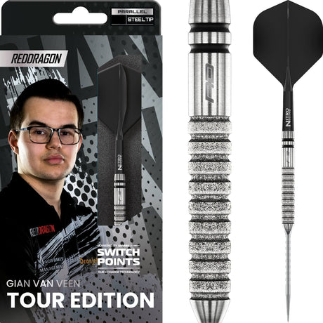 Red Dragon - Gian van Veen Tour Edition Darts - Switch Point - 90% Tungsten - 21g -
