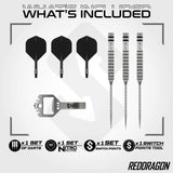 Red Dragon - Gian van Veen Tour Edition Darts - Switch Point - 90% Tungsten - 21g