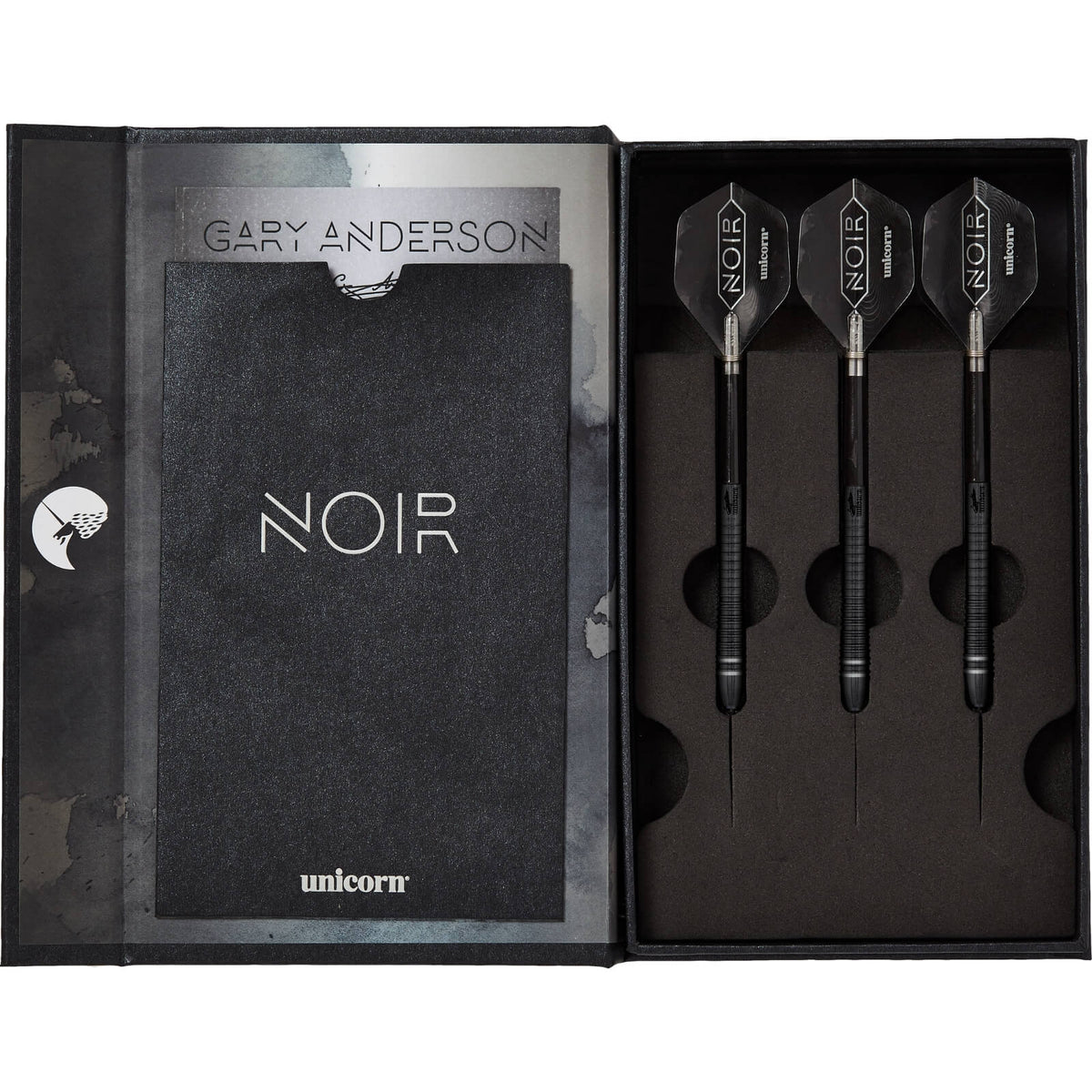 Darts - Unicorn - Gary Anderson Noir Phase 6 Darts - Steel Tip - 90% Tungsten - 21g 22g 23g 24g 25g 