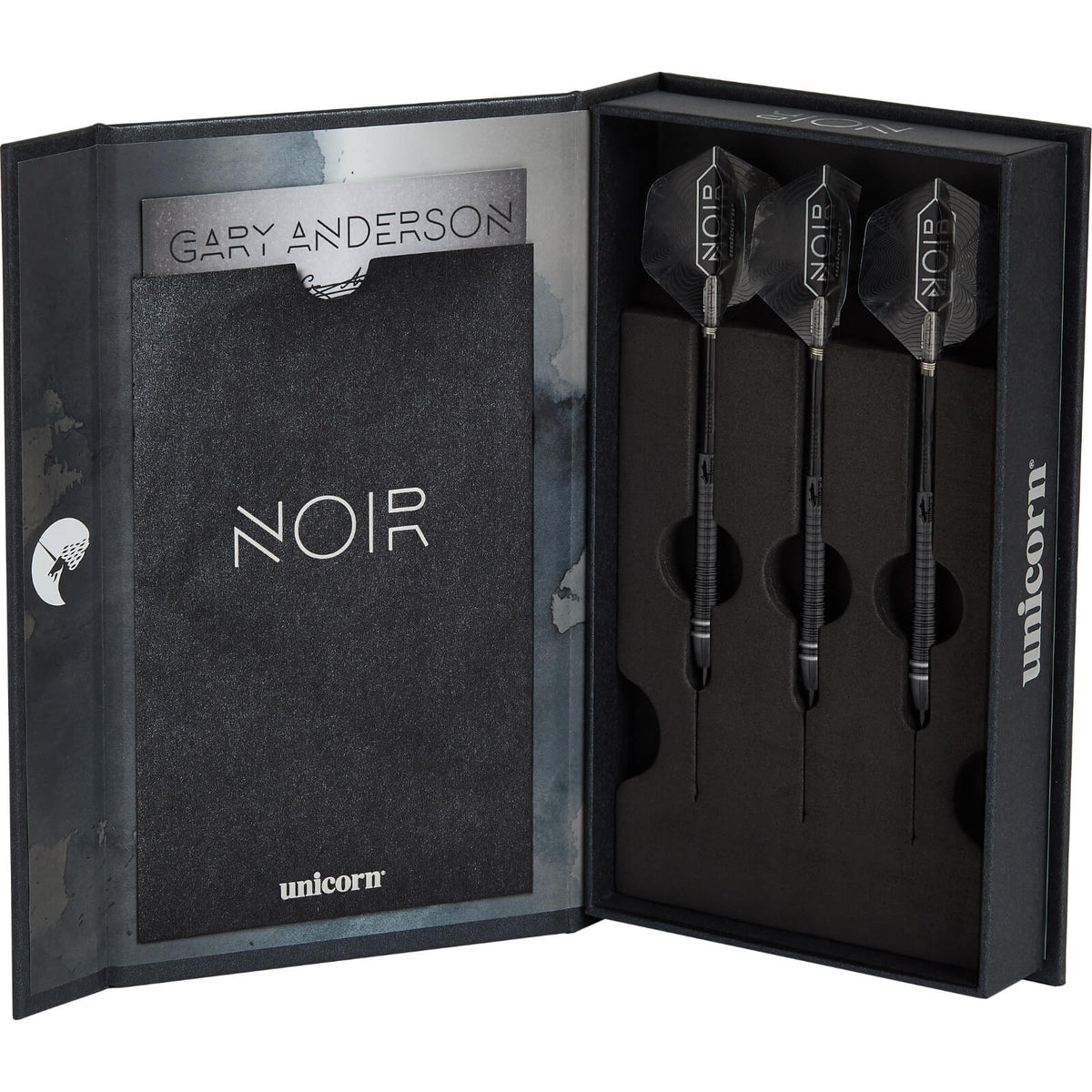 Darts - Unicorn - Gary Anderson Noir Phase 6 Darts - Steel Tip - 90% Tungsten - 21g 22g 23g 24g 25g 