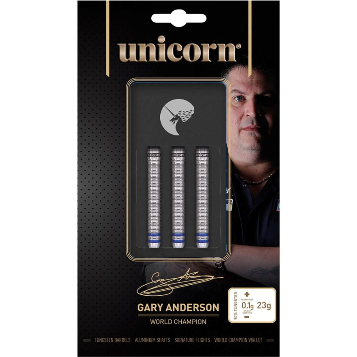 Darts - Unicorn - Gary Anderson Phase 3 Darts - Steel Tip - 90% Tungsten - 21g 23g 25g 27g 