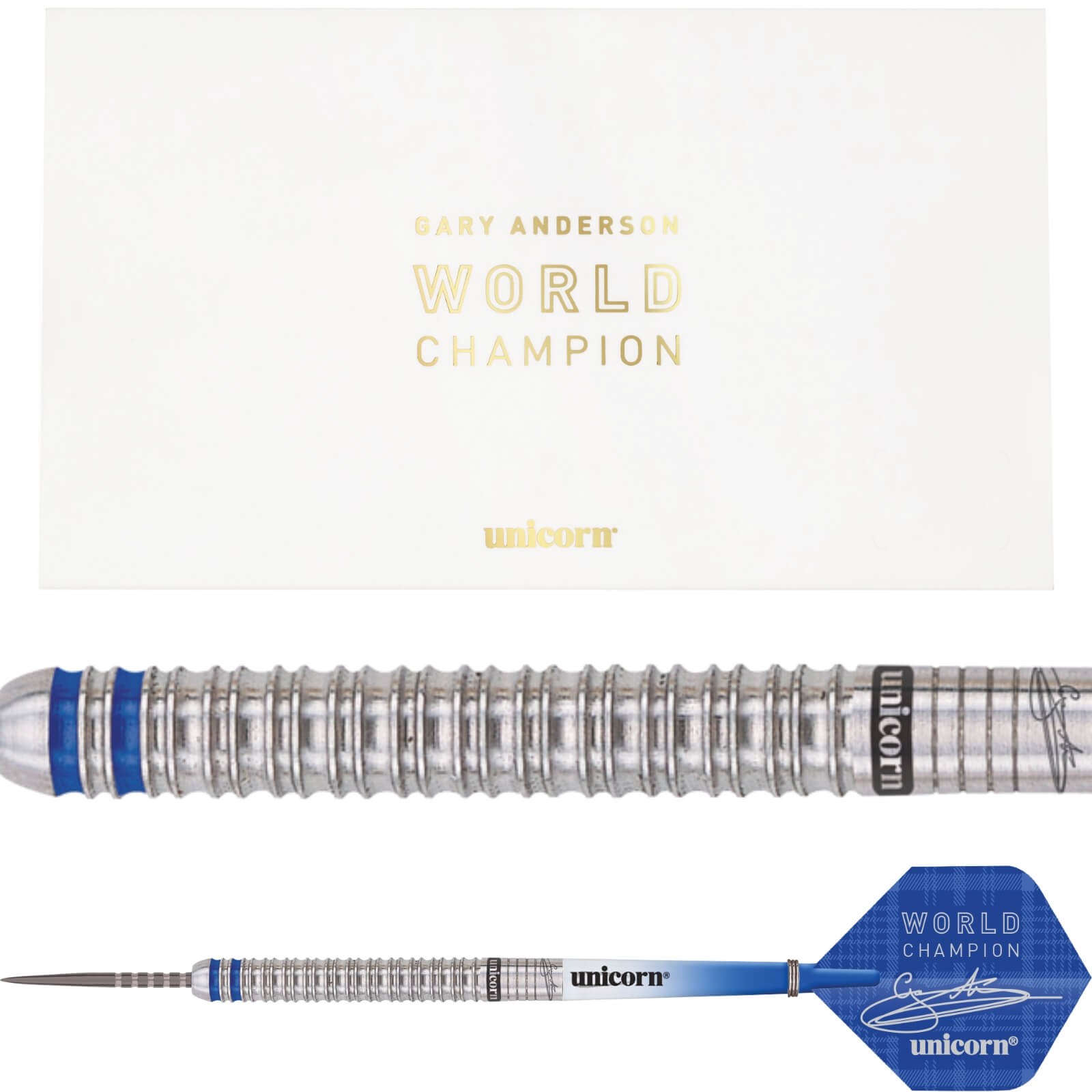 Darts - Unicorn - Gary Anderson World Champion Phase 3 Deluxe Edition Darts - Steel Tip - 90% Tungsten - 21g 23g 25g 27g 