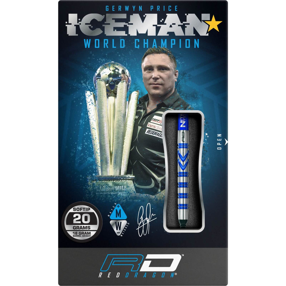 Red Dragon - Gerwyn Price Darts - Soft Tip - 90% Tungsten - 20g 22g -