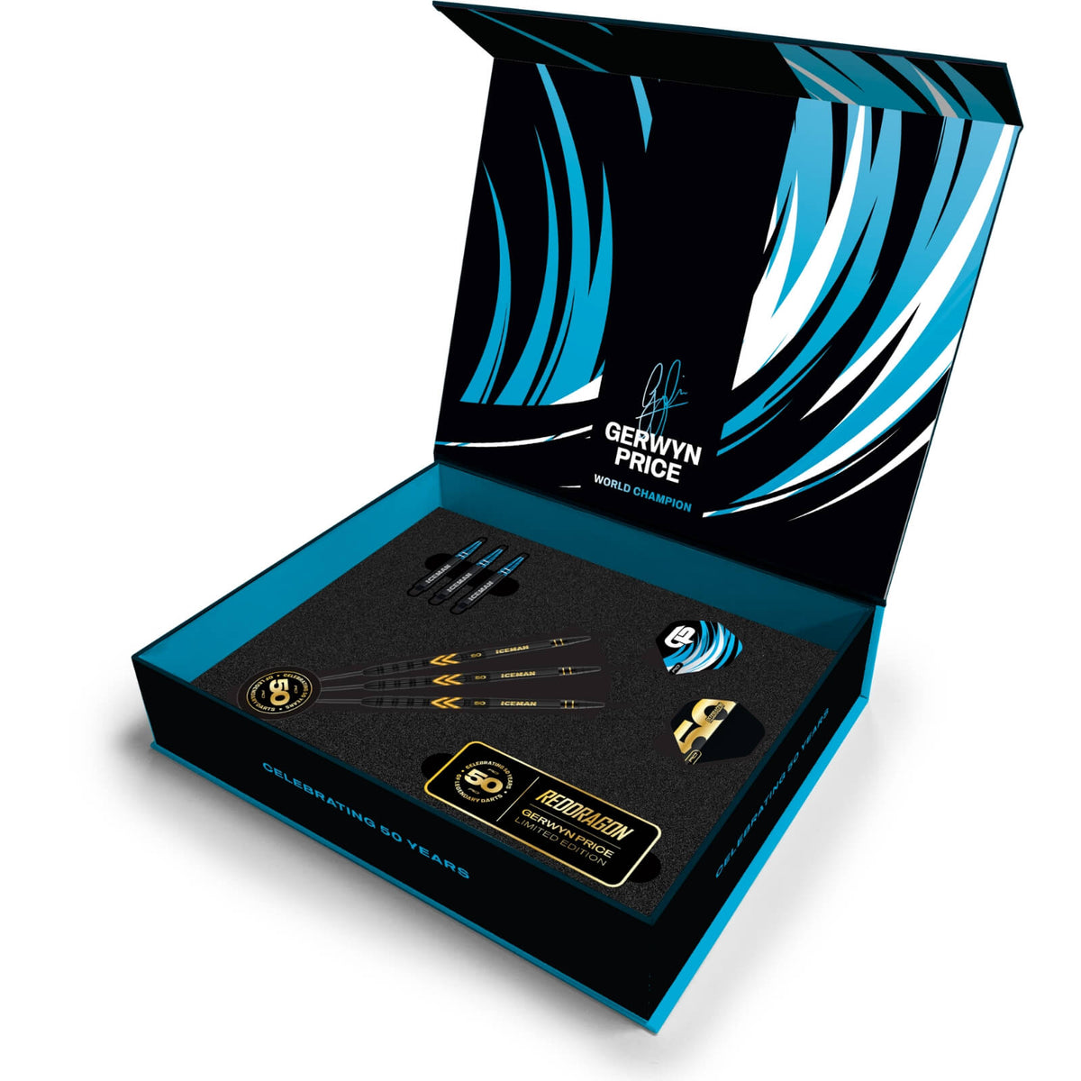 Red Dragon - Gerwyn Price 50 Years Limited Edition Darts - Steel Tip - 90% Tungsten - 23g