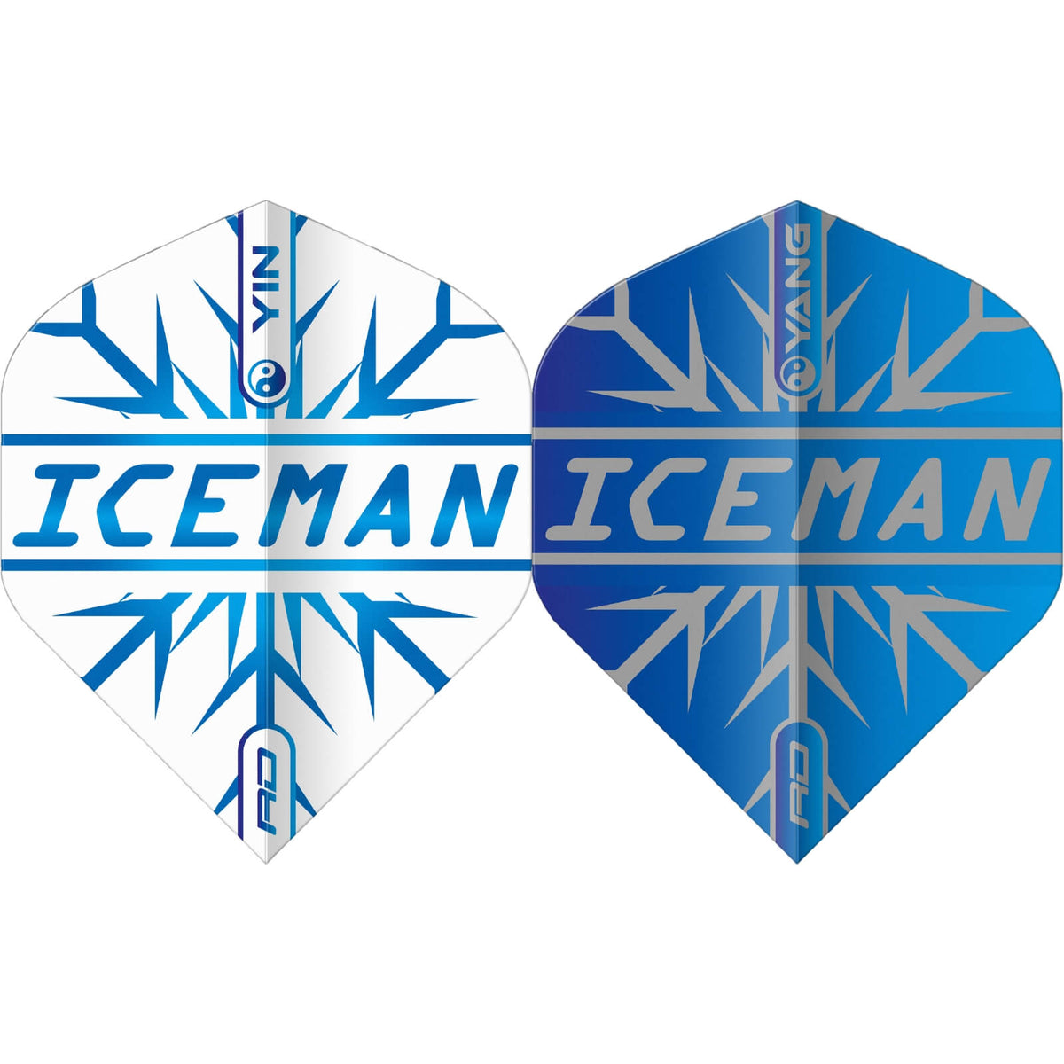 Dart Flights - Red Dragon - Gerwyn Price Ying Yang - Big Wing Dart Flights Blue