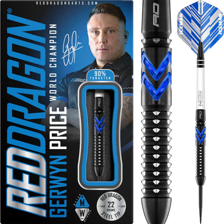 Red Dragon - Gerwyn Price SE Darts - 90% Tungsten - 22g 24g 26g -