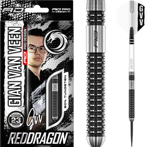 Red Dragon - Gian Van Veen Axis SE Darts - 90% Tungsten - 21g 23g -