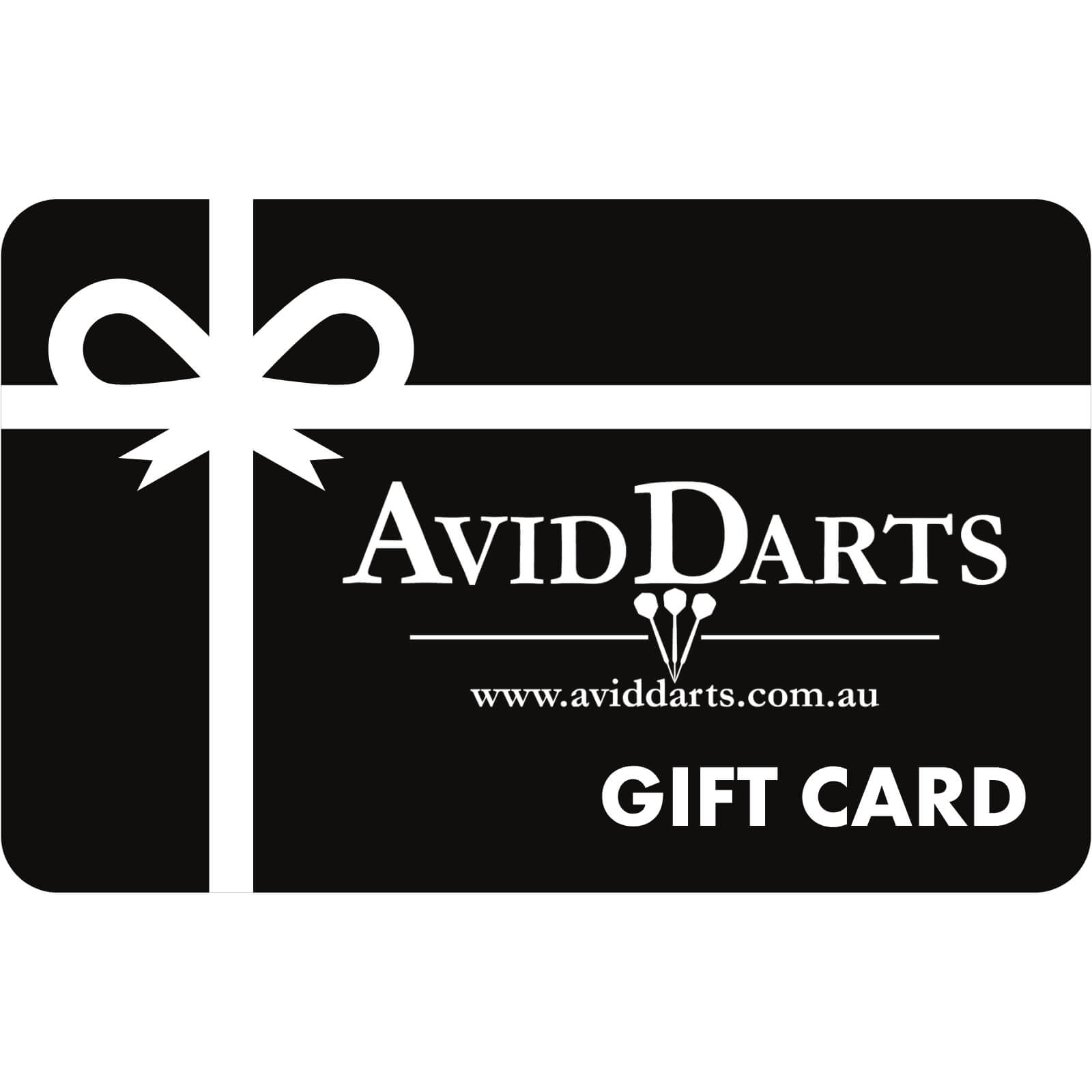 Avid Darts - Digital Gift Card - $20 to $250 -