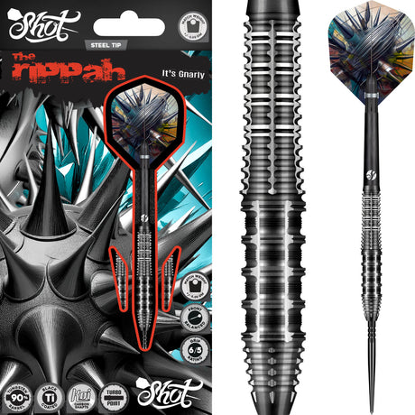 Shot - Gnarly Rippah Darts - Turbo Point - 90% Tungsten - 22g 23g 24g 26g -