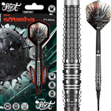 Shot - Gnarly Smasha Darts - Soft Tip - 90% Tungsten - 20g -