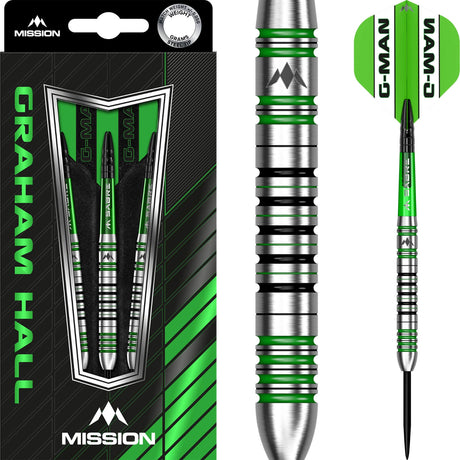 Mission - Graham Hall Darts - 90% Tungsten - 22g 24g -